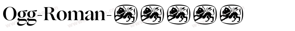 Ogg-Roman字体转换