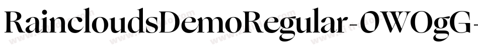 RaincloudsDemoRegular-0WOgG字体转换