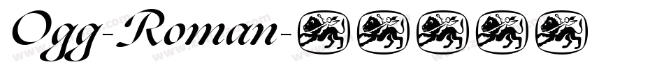 Ogg-Roman字体转换