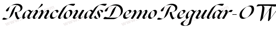 RaincloudsDemoRegular-0WOgG字体转换