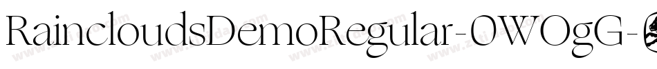 RaincloudsDemoRegular-0WOgG字体转换