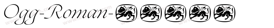 Ogg-Roman字体转换