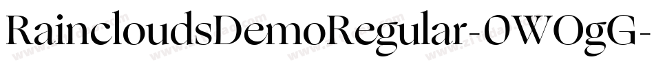 RaincloudsDemoRegular-0WOgG字体转换