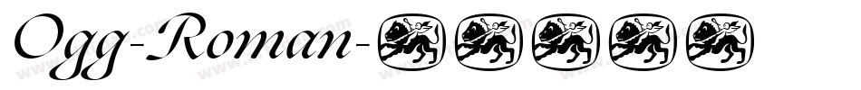 Ogg-Roman字体转换