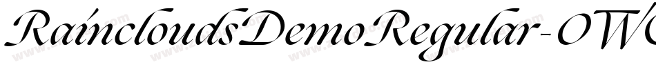 RaincloudsDemoRegular-0WOgG字体转换