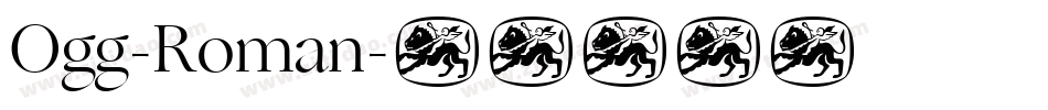 Ogg-Roman字体转换