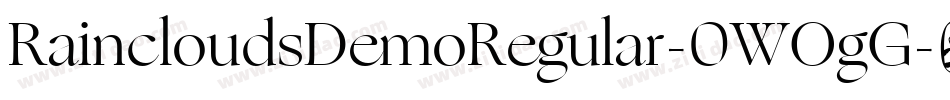 RaincloudsDemoRegular-0WOgG字体转换