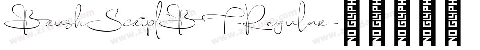 BrushScriptBT-Regular字体转换
