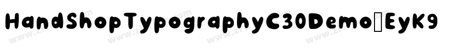 HandShopTypographyC30Demo-EyK9字体转换