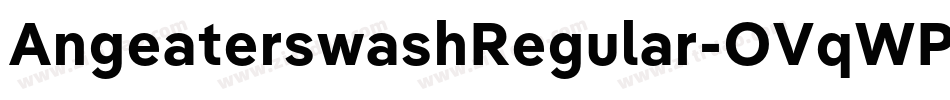 AngeaterswashRegular-OVqWP字体转换