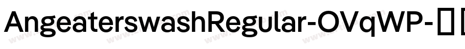 AngeaterswashRegular-OVqWP字体转换