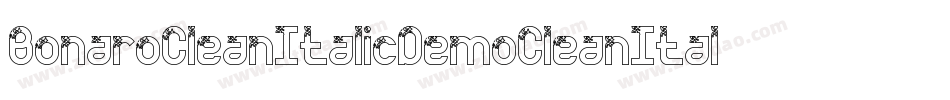 BonaroCleanItalicDemoCleanItalic-PKV6d字体转换