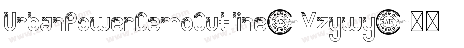 UrbanPowerDemoOutline-Yzywy字体转换