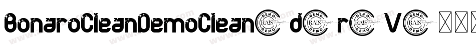 BonaroCleanDemoClean-d9r6V字体转换