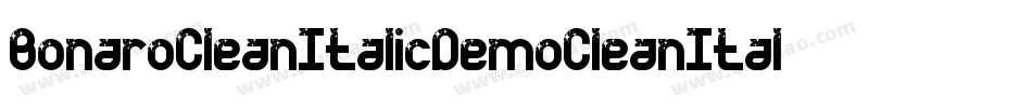 BonaroCleanItalicDemoCleanItalic-PKV6d字体转换