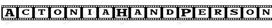 ActoniaHandPersonalUse-KRJl字体转换