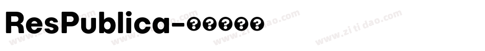 ResPublica字体转换
