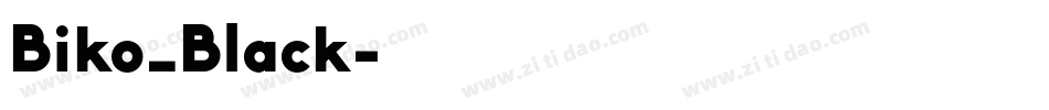 Biko_Black字体转换