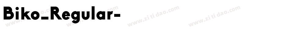 Biko_Regular字体转换