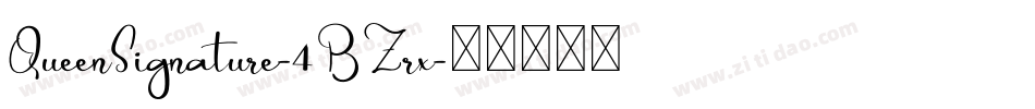 QueenSignature-4BZrx字体转换