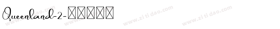 Queenland-2字体转换
