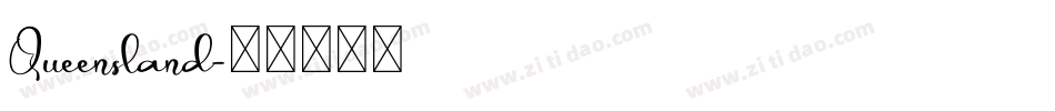 Queensland字体转换
