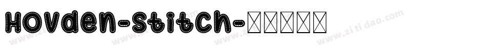 Hovden-Stitch字体转换