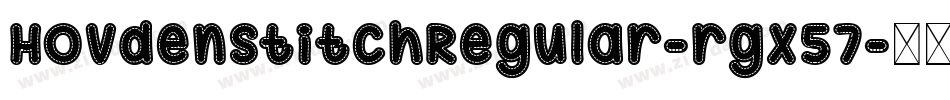 HovdenStitchRegular-rgx57字体转换