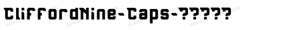 CliffordNine-Caps字体转换