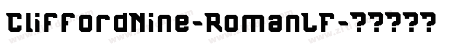 CliffordNine-RomanLF字体转换
