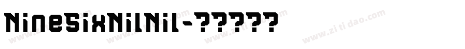 NineSixNilNil字体转换