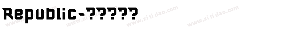 Republic字体转换