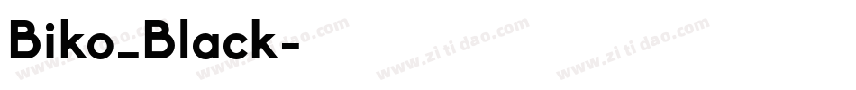 Biko_Black字体转换