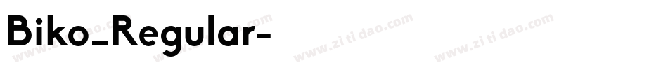 Biko_Regular字体转换