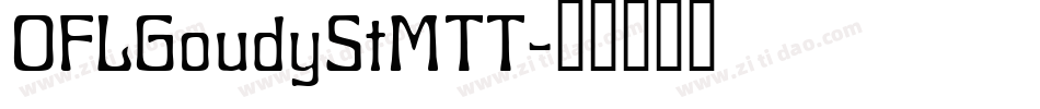OFLGoudyStMTT字体转换