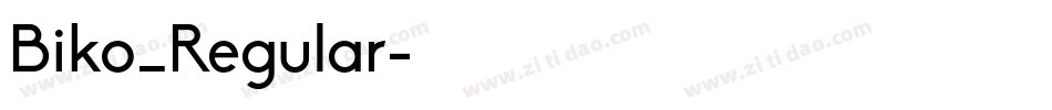 Biko_Regular字体转换