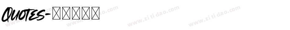 Quotes字体转换