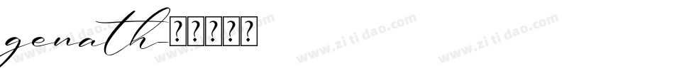 genath字体转换