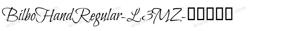 BilboHandRegular-L3MZ字体转换