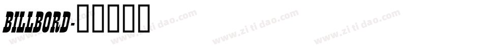 BILLBORD字体转换