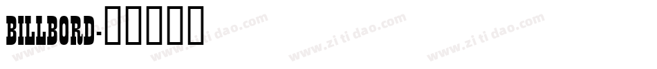 BILLBORD字体转换