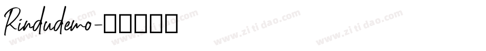 Rindudemo字体转换