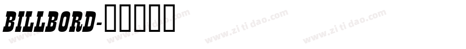 BILLBORD字体转换