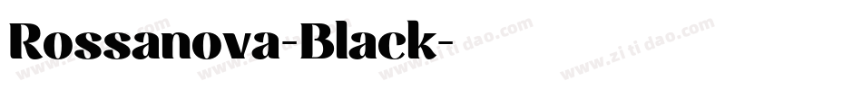 Rossanova-Black字体转换