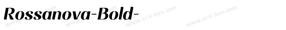Rossanova-Bold字体转换