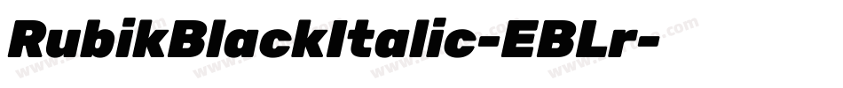 RubikBlackItalic-EBLr字体转换