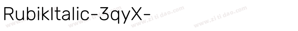 RubikItalic-3qyX字体转换