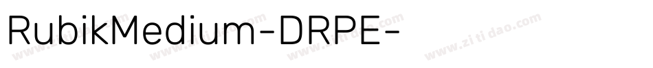 RubikMedium-DRPE字体转换