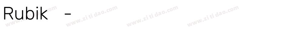 Rubik生成器字体转换