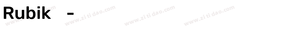 Rubik转换器字体转换